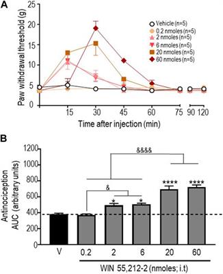 A type II cannabis extract and a 1:1 blend of Δ(9)-tetrahydrocannabinol and cannabidiol display distinct antinociceptive profiles and engage different endocannabinoid targets when administered into the subarachnoid space